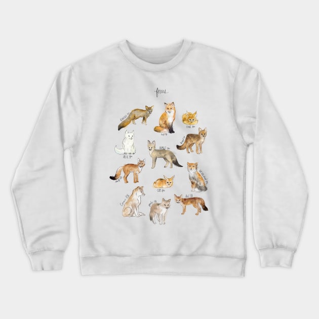 Foxes Crewneck Sweatshirt by Amy Hamilton